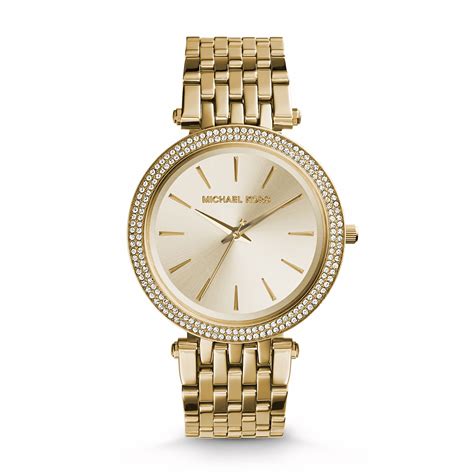 michael kors darci pavé gold tone watch|Michael Kors Watch bands.